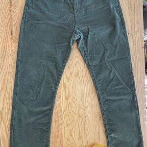 Eddie Bauer Olive Green Corduroy Pants